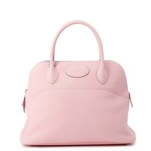 Hermes Bolide 31 Verso handbag, Rose Sakura, Nata, Taurillon Clemence leather...
